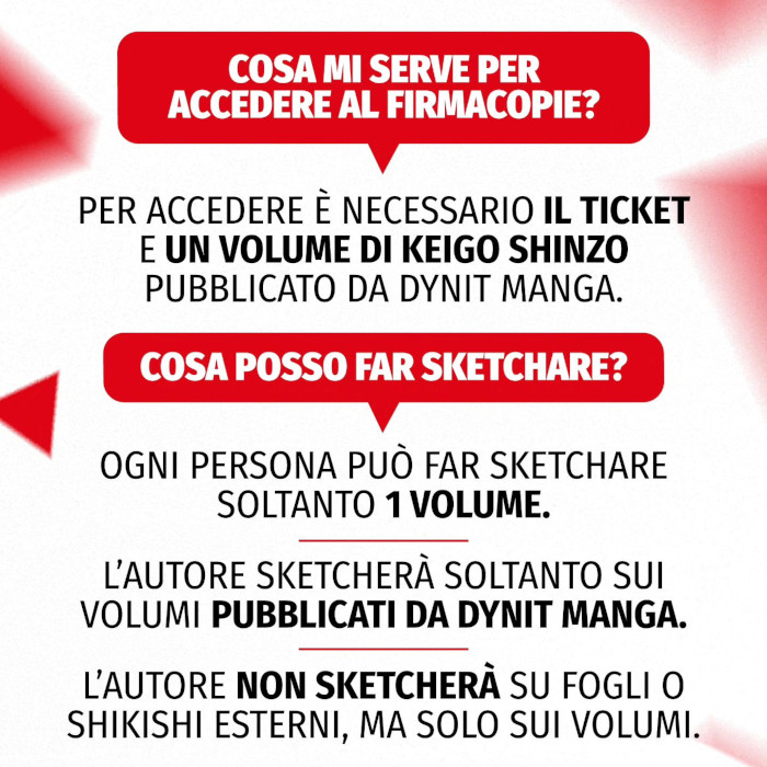 Lucca Comics 2023: firmacopie con Keigo Shinzo, ospite di Dynit Manga Lucca Comics 2023: firmacopie con Keigo Shinzo, ospite di Dynit Manga